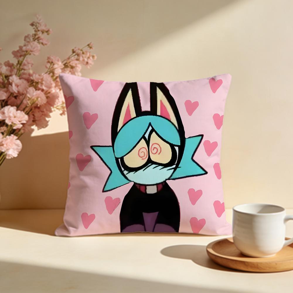 

Stylish PPsycho Cutiesiou Cushion Cover Stylish Washable Pillow Cover Ideal for Couch Bedroom Car Decoration 30X30cm