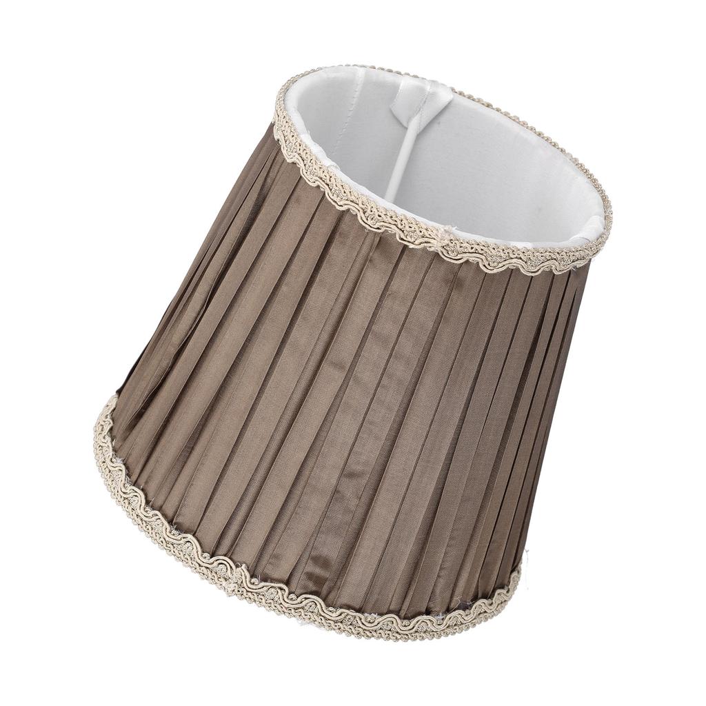 Cloth Lampshade Interventional Modern Decorative Fabric Table Lamp Cover for E14 BulbsCoffee
