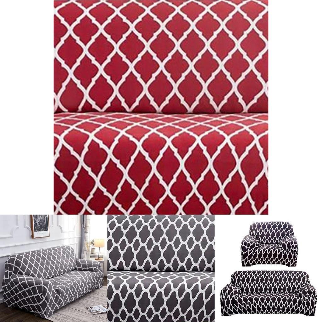 Luxurious Stretch Sofa Slipcover For 1 To 4 Seater With Elegant Lattice Design