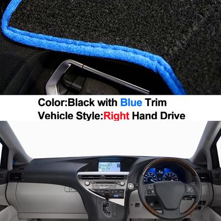2 Layers Car Inner Dashboard Cover For LEXUS New RX270 RX350 RX450 2009- 2011 2012 2013 2014 Dash Mat Sun Shade Pad Car Styling