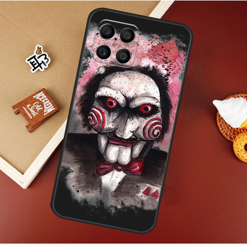 Saw Jigsaw Puppet For Samsung Galaxy M12 M32 M52 M13 M33 M53 M11 M31 M51 M15 M55 M14 M34 M54 M30s M20 Case