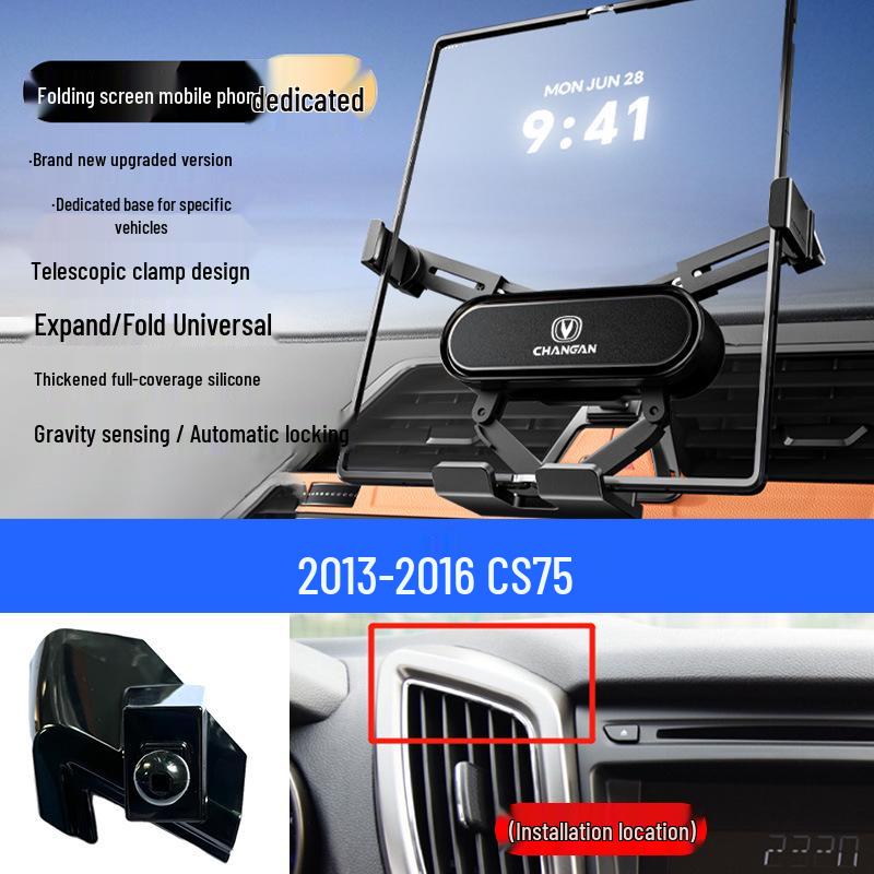 Foldable Mobile Phone Holder for Changan Eado/Deep Blue/Ounuo/CS55/Benben/CS75/Coser/Oshan Vehicles