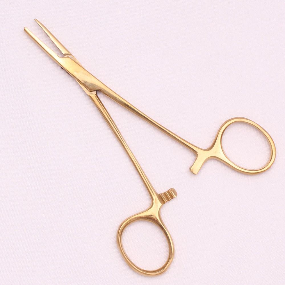 New Stainless Steel Hemostatic Forceps Straight Head Wound Cleaning Pet Ear Clamp Grooming Plucking Hair Pliers Beauty Tools