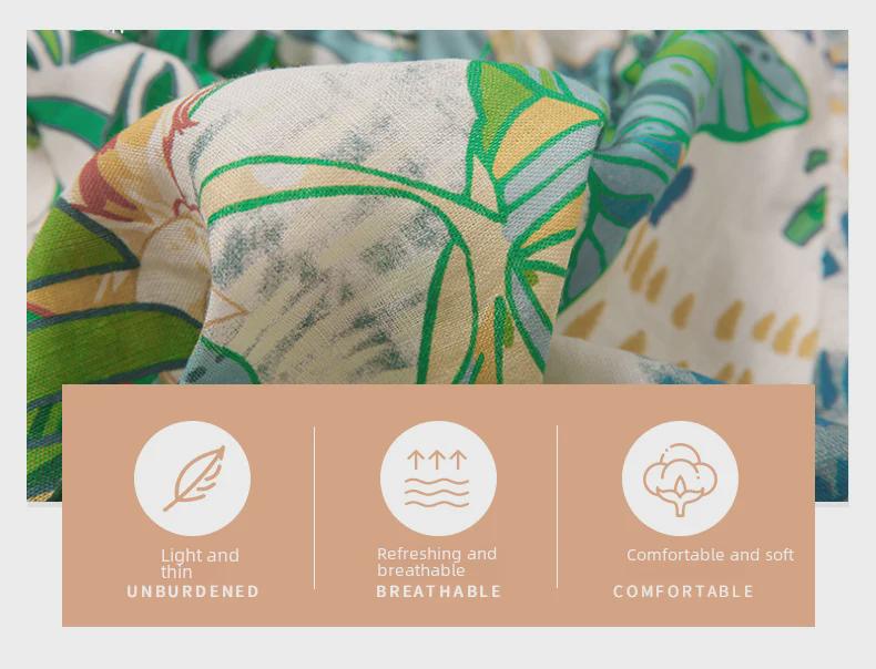 Elegantes 2024 Retro-Druckkleid mit Laternenärmeln für Damen