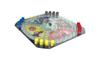 Beyblade Burst Pop Race Classic gameplay with Pressman and a dipopper for a race to the finish "N" - self-contained line.