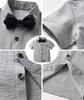 [Sivrusn] Boys' Formal Suit, Short-Sleeved, 4-Piece Set, Summer Suit, Kids' Costume, Children's Clothing, Perfect for Shrine Visits, Graduation