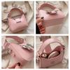 Butterfly Knot Faux Leather Mini Crossbody Bag Cute Small Chain Shoulder Purse for Women