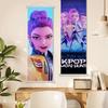 75x25cm Kpop Lovci na démonov Závesná látka Potlačený plagát Rumi Mira Zoey Zvitok Maľba Obrázok Domáca dekorácia