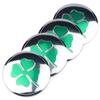56MM Car Four Leaf Clover Badge Wheel Center Cover Sticker Hub Cap Decoration for Alfa Romeo Sportiva Giulia Stelvio Giulietta WZACF1