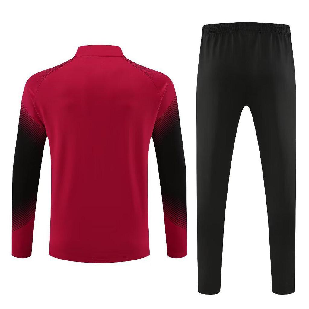 Unisex Autumn-Winter Football Training Half-Zip Jacket & Jersey Set