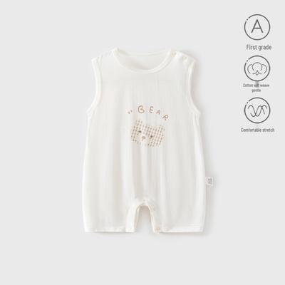 Infant Summer Jumpsuit: Lightweight Newborn Bodysuit Romper with Closed Crotch