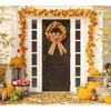 Large Fall Plaid Bow for Wreath, Autumn Thanksgiving Bow for Front Door Indoor Outdoor Wall Decoration Supplies Ornaments