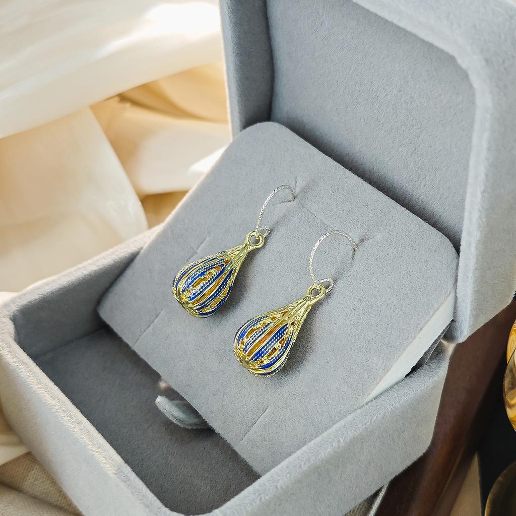 Boucles d'oreilles Goutte d'eau Géométriques avec une Touche Rétro