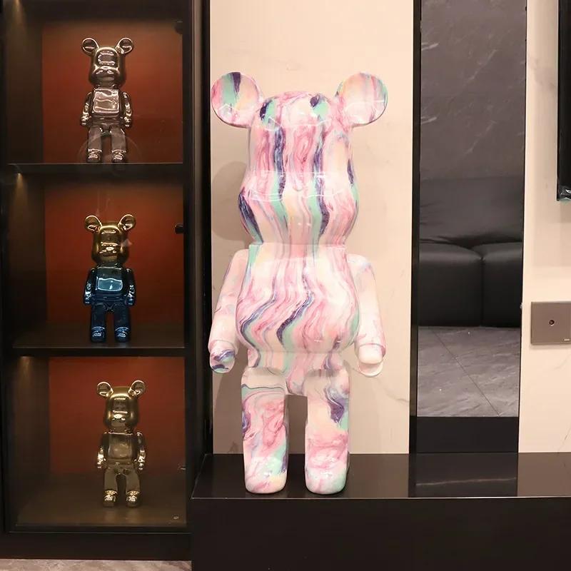 Creative Modern 50cm Cartoon Violent Bear Decoration Piggy Bank Home Improvement TV Cabinet Large Floor Statue Sculpture Gifts