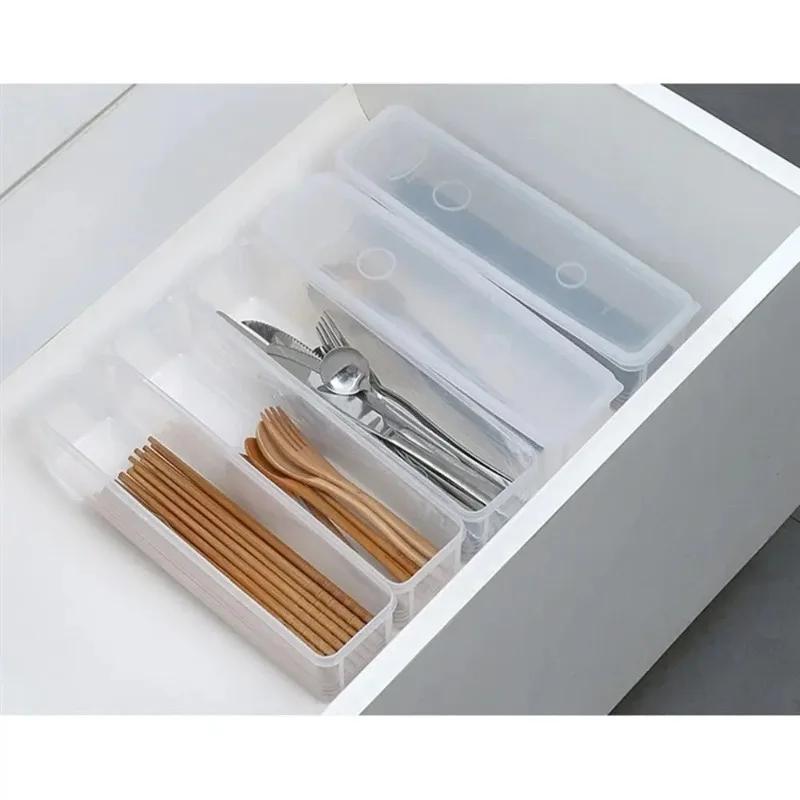 1PC Household Noodle Spaghetti Container Transparent Cereal Preservation Storage Box with Cover Spaghetti Box Food Container