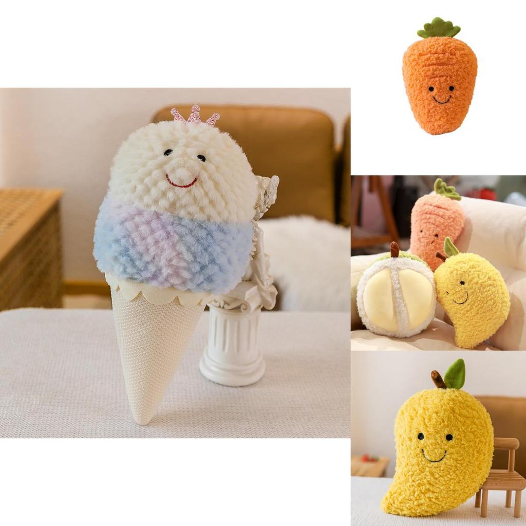 Realistic New Fruit And Vegetable Plush Toys For Kids Birthday Gifts