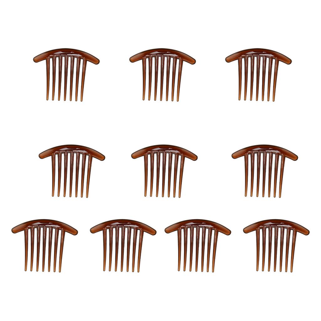 10 Stück Haarseitenkämme Glatte Abgerundete Kanten Elegant Mode ABS Haarnadelkämme für Mädchen