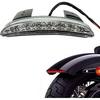 ANKIA Motorcycle Chopped Rear Fender Edge LED Brake License Plate Tail Light Stop Running Light Turn Signal Lamp for Night/Low-Light Riding for