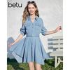 Betu Women's Lyocell Denim Short Sleeve Midi Dress