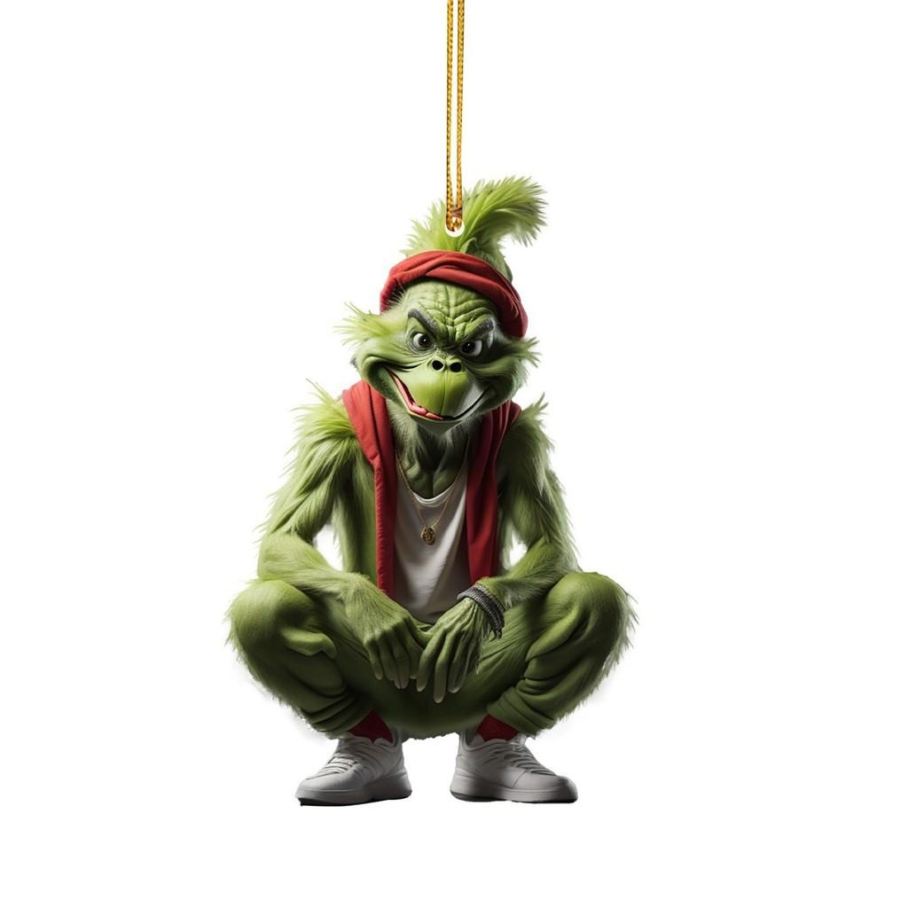 Acrylic Whimsical Christmas Tree Car Charm Unique Home Decoration With Features Aromatic