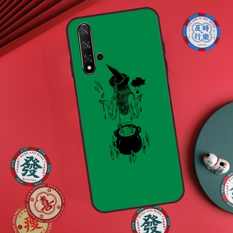 Witches Moon Witchy Mystery Totem For Huawei Nova Y73 Y72 Y61 Y91 Y90 Y70 Y60 12s 12i 11i 8i 9 10 SE P60 Pro P30 P40 Lite Case