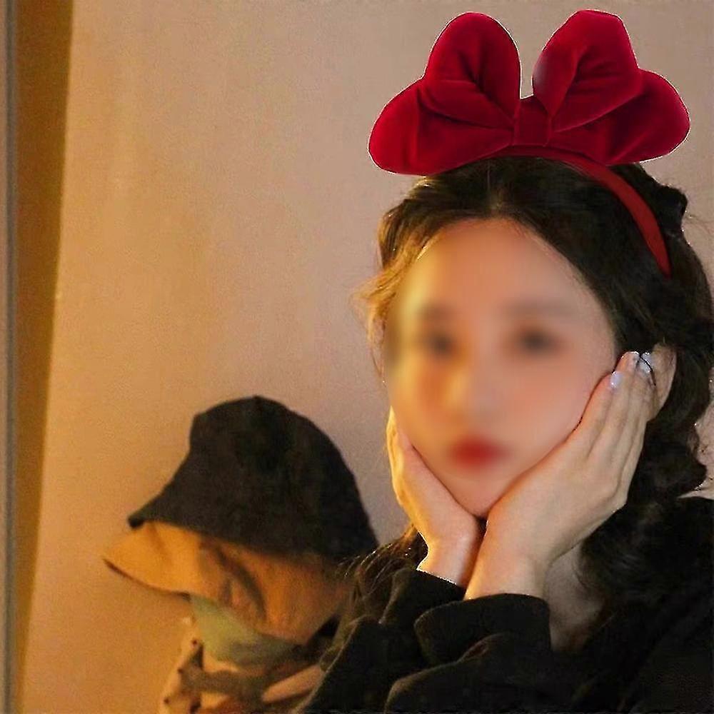 Women Girls Bow Hair Hoop - Birthday Halloween Christmas Party Costume Accessories Gifts