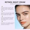 Moisturizing And Hydrating Cream, Retinol Night Cream, Long-lasting Moisturizing Facial Cream. Suitable For All Seasons.