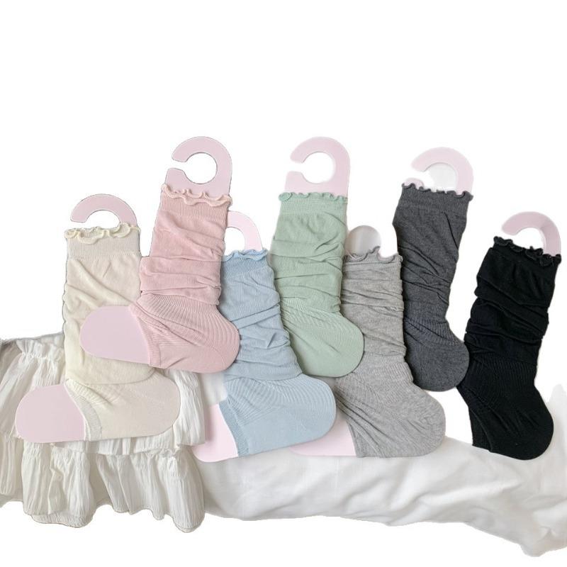 Summer Thin Breathable Leg Warmers Foot Cover Ballet Style Sweet Girls Ruffle Socks Stockings Jk Lolita Leg Warmers Loose Socks