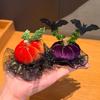 Bow Pumpkin Hair Clips Y2K Witch Hat Hairpins Funny Halloween Hair Clip  Children