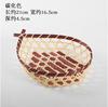 Handmade Bamboo Woven Products Bamboo Screen Bamboo Basket Storage Basket Fruit Dish Dim Sum Tray Farm Woven Round Dustpan