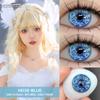 Eyeshare 1 Pair Blue Cosplay Contact Lenses for Eyes Blue Hot Anime Cosplay Lens 14.0~14.5mm Halloween Makeup Lens