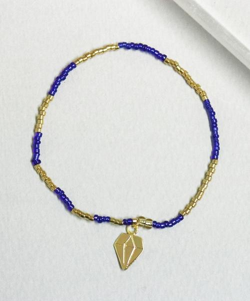 Bonbeau Dia Motives 18K Gold Beads Bracelet