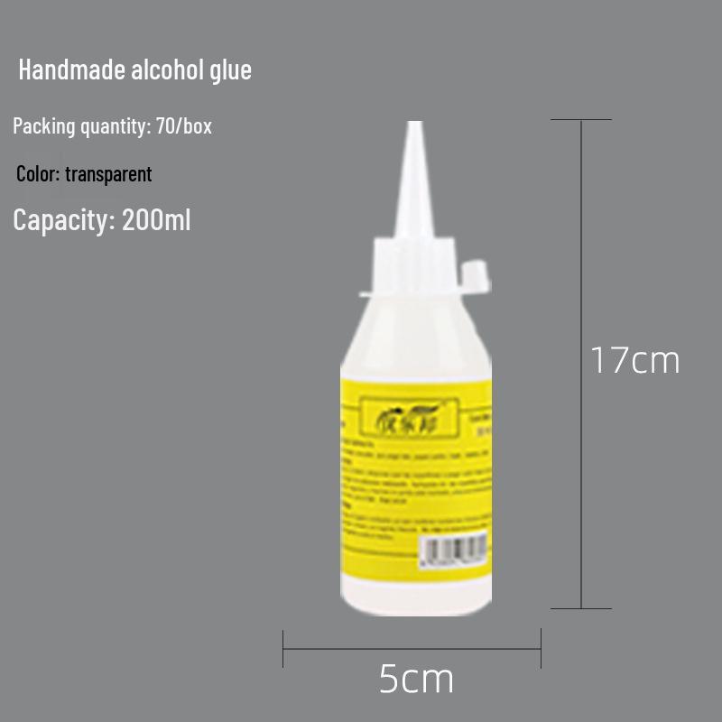 Kids' DIY Transparent Alcohol Glue - 30ml for Crafts: Ideal for Non-woven Fabric, Kindergarten Projects, Hemp Rope & Handmade Creations