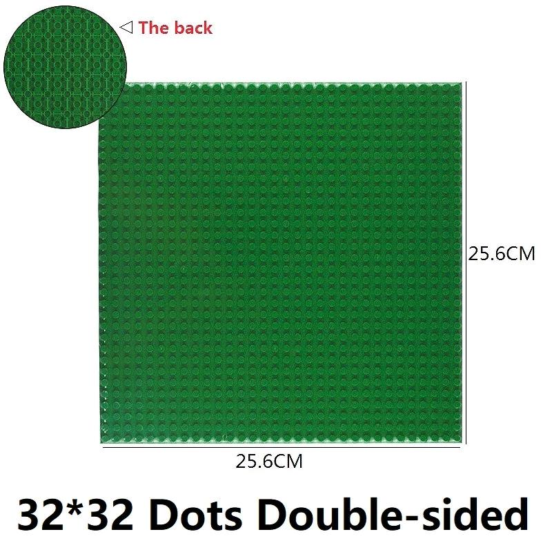 32x32 32x16 Dots Classic Building Blocks Base Plate MOC DIY Plastic Colorful Classic Brick Compatible for City Figures Kids Toy