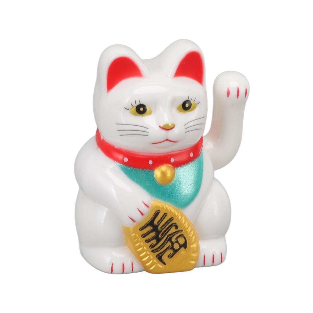 Chinesische Glückskatze Winkende Arm Solarlampe Induktion Statue Figur Für Heim Auto Ornamente