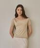Peullobeu Unbal Neck Knit_Be