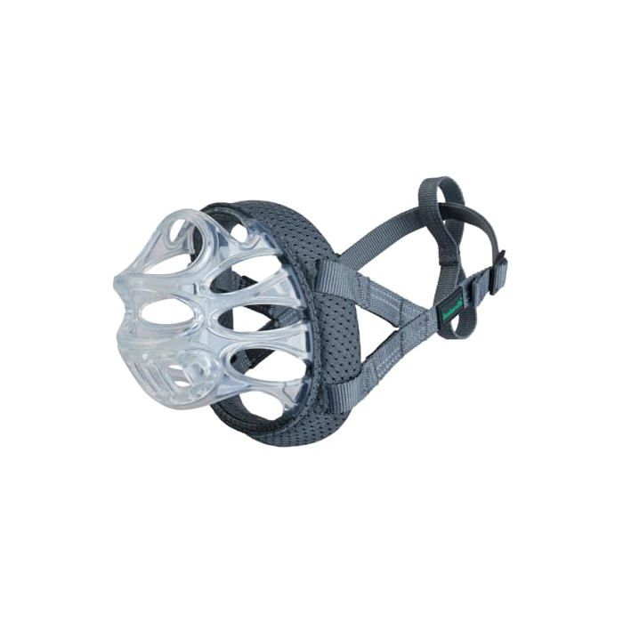 Muselière - Baskerville - INVISA - Taille 3 - Anti-morsure - Confort Optimal - TPR Transparent