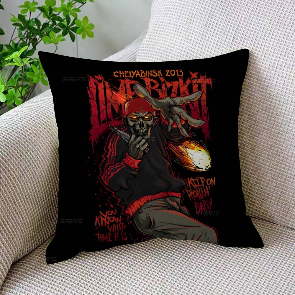 L-Limp Band B-Bizkit Cushion Cover Inches Farmhouse Decor Home Throw Pillow Covers for Couch Decorations