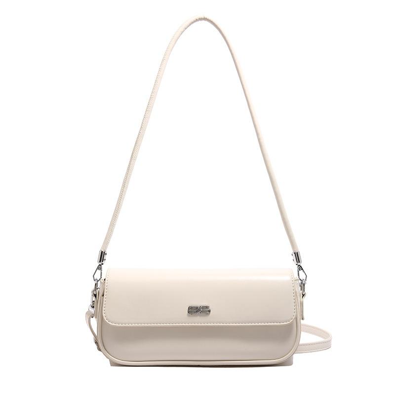 

Versatile bag women s new summer simple casual shoulder bag high-end baguette armpit bag one size fits all білий