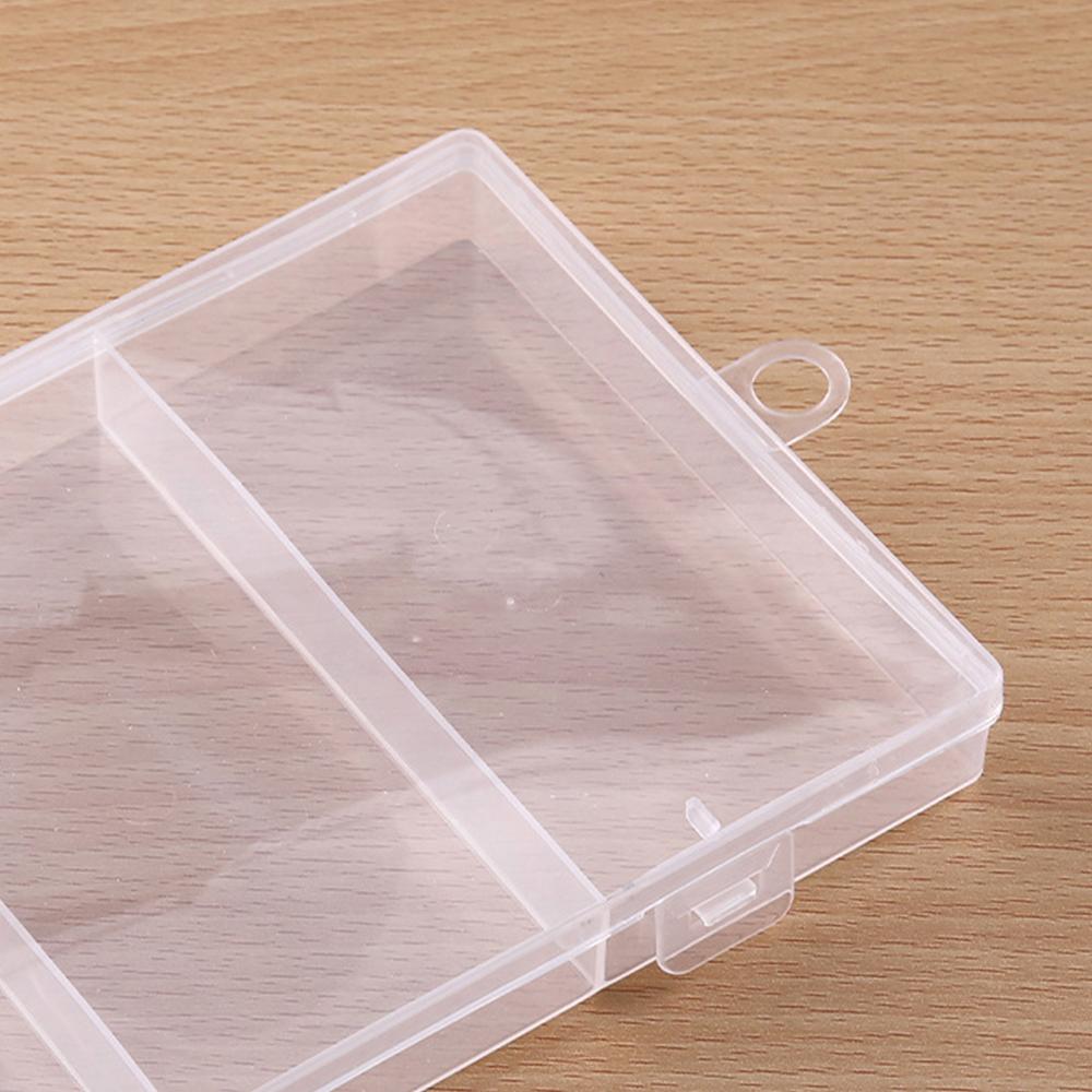 3 Slots Transparent Storage Box Simple Hairpin Jewelry Case Mini Boxes Packaging Case Pratical Plastic Storage Box