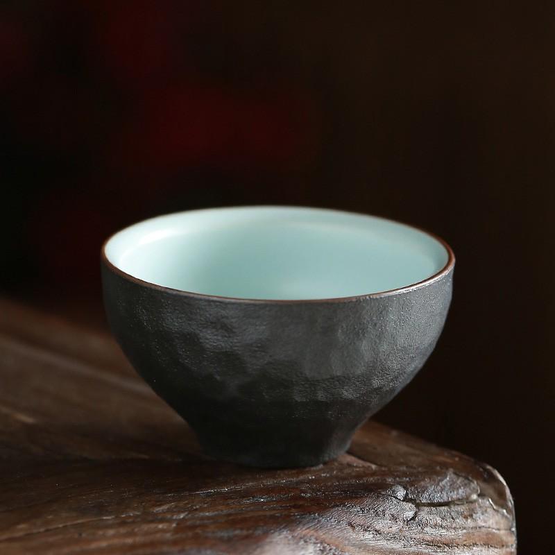 Black Pottery Ceramic Tea Cup Kung Fu Tea Set Small Tea Bowl