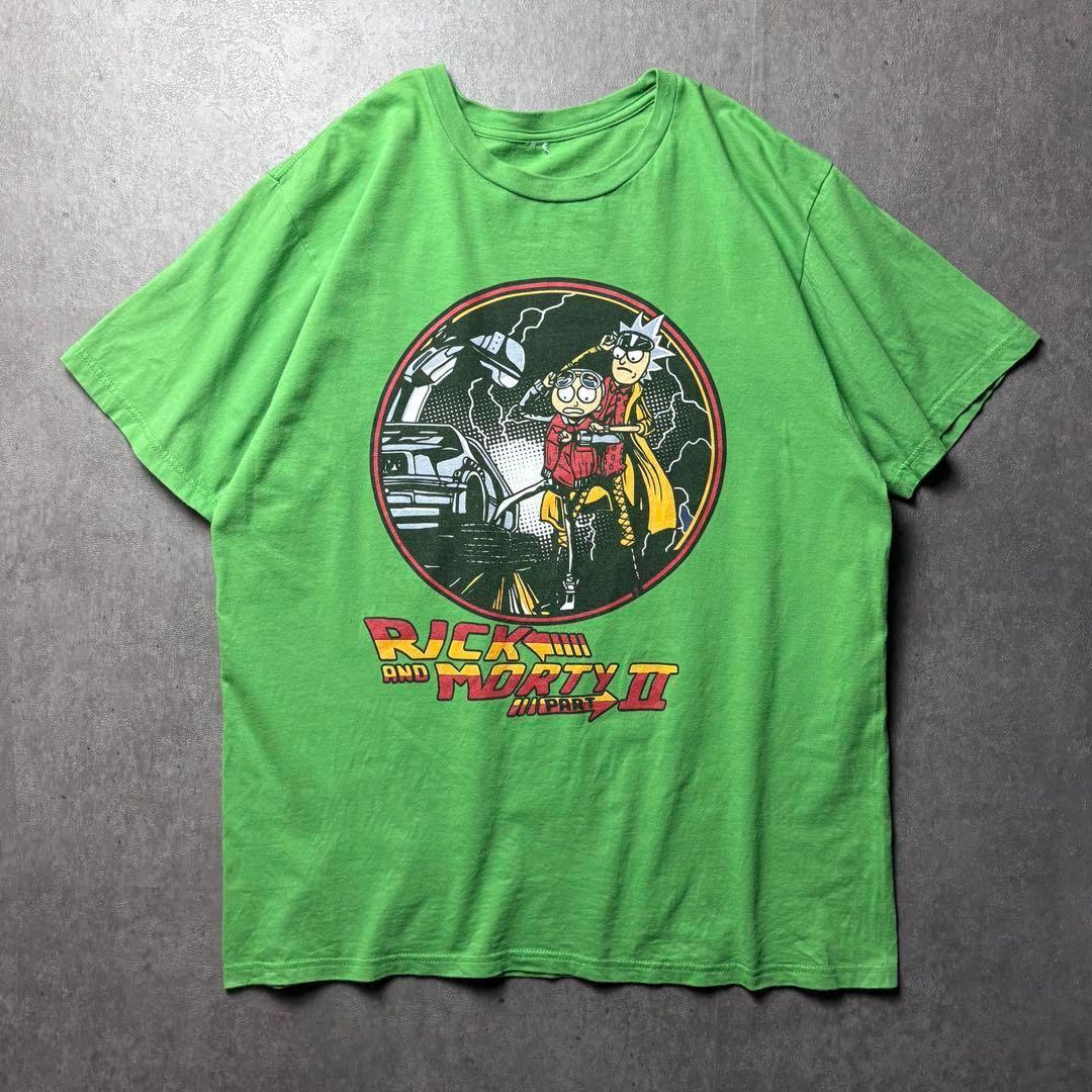 

[USED] Rick and Morty parody Back to the Future movie yellow-green L