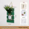 Handcrafted Wooden Wall-Mounted Hydroponic Glass Vase for Bedroom and Living Room Decor