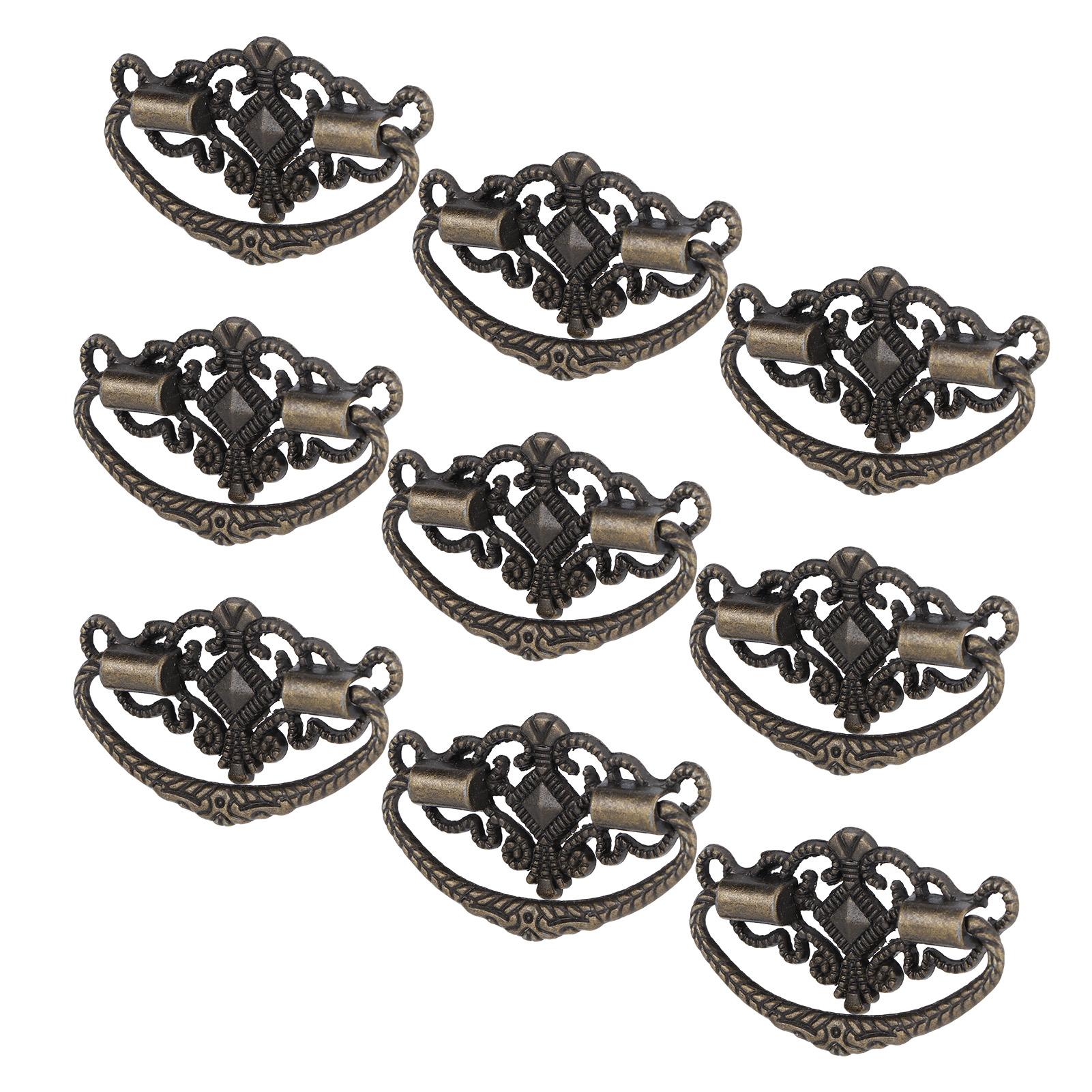 

15 Sets Antique Handle Kitchen Cabinet Drawer Handle Pulls Zinc Alloy Cupboard Hardware Fitting