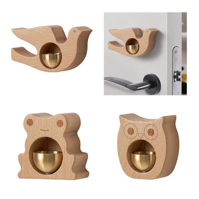 Tierform Türglocken Magnetischer Holztürklopfer Windspiele Dekoration für Ladenbesitzer Heim- und Garten-Glocken