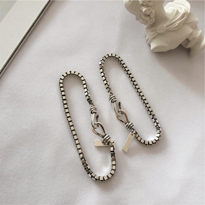 S925 Sterling Silver Korean Style Women's Bracelet - Perfect for Couples and Birthday Gifts