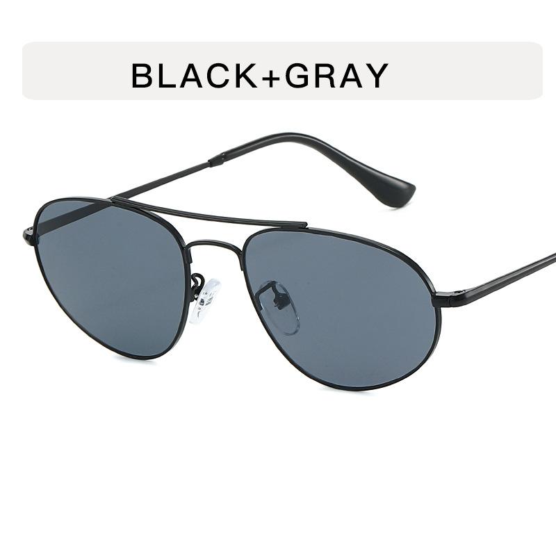 

European American Style Sun Glasses for Men Pilot Shape UV Protection Sunglasses Women Designer Stylish Female Sunglasses черный серый