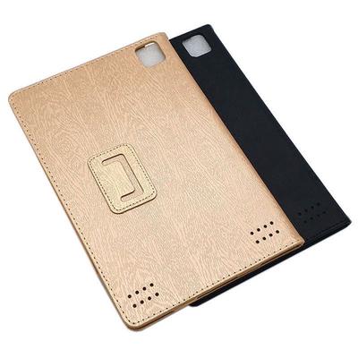 Universal Leather Case for 8-10 Inch Triple-Camera Tablets with Stand