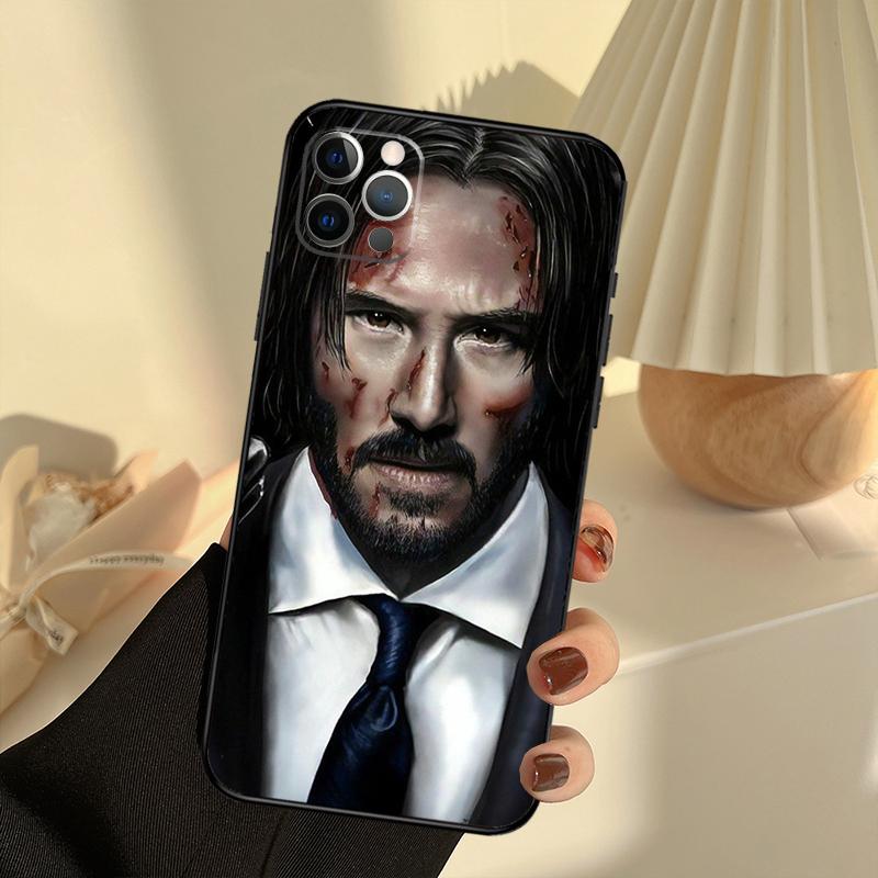 Cool Movie John Wick Phone Case For iPhone 16 14 13 12 11 15 17 Pro Max 13 Mini 15 16 Plus 16e 17 Air Cover Funda