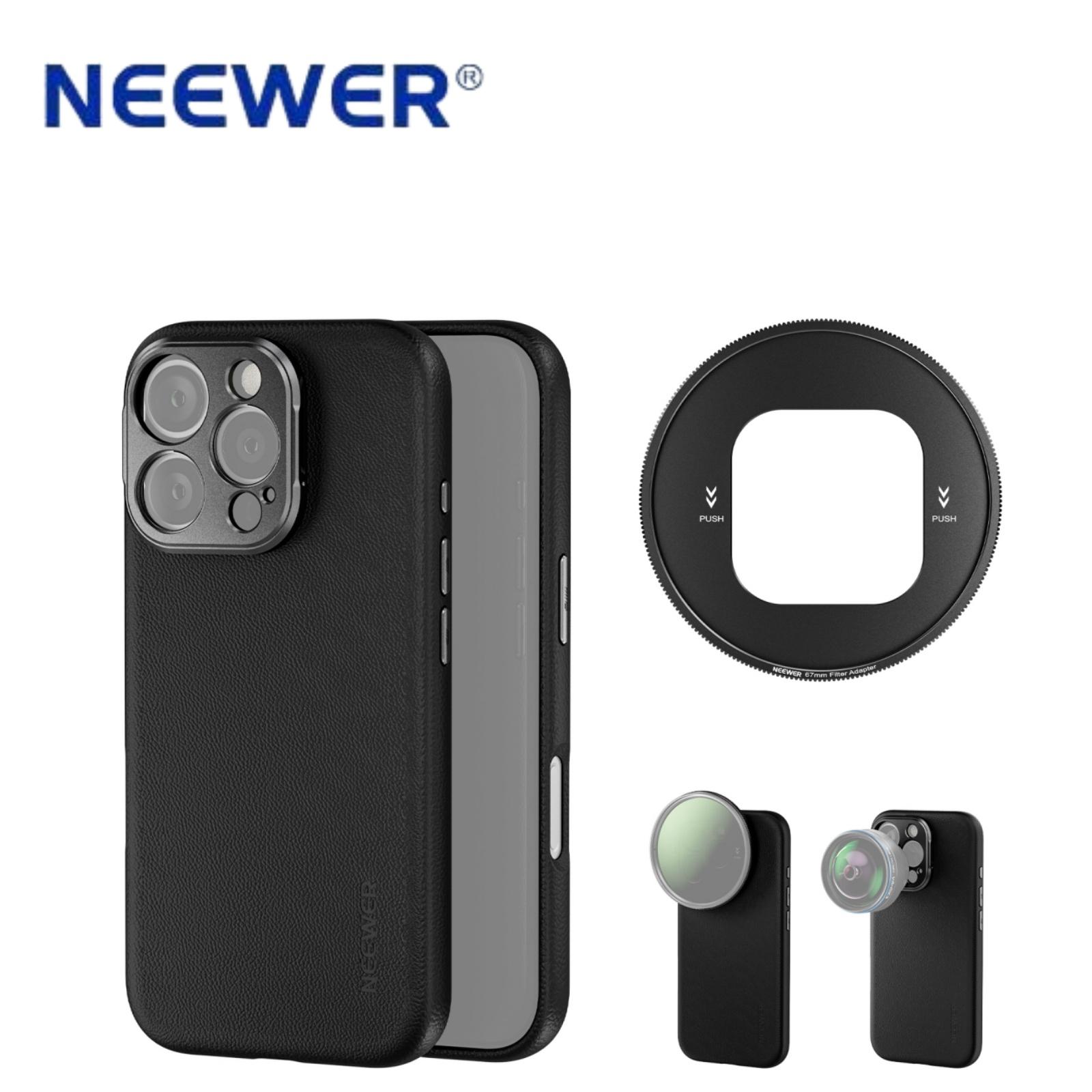 Neewer PA083 17mm Thread Lens Mounts Black Mobile Phone Cases for Phone 16 Pro чёрный